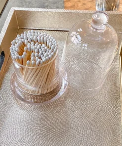 Inspire Me! Home Decor Glass Cloche With White Tip Matches