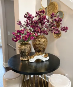 Inspire Me! Home Decor Dark Purple Blossom Stem