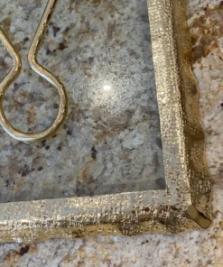 Inspire Me! Home Decor Glass And Gold Napkin Holder