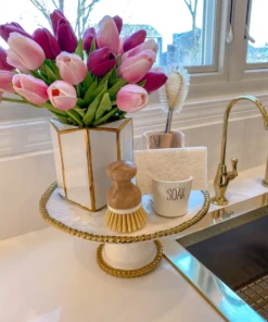 Inspire Me! Home Decor Sink Caddy Set- Includes Brush, Sponge, And Dish