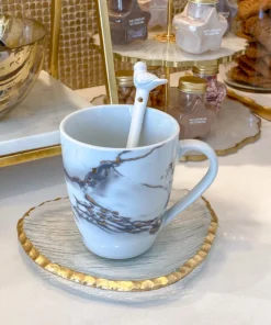 Inspire Me! Home Decor White Stir Spoon W/ Bird Topper