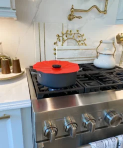 Inspire Me! Home Decor KITCHEN Silicone Poppy Flower Pot Lids (5 Sizes)