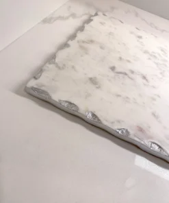 Inspire Me! Home Decor Marble Tray With Metallic Edge (2 Colors)