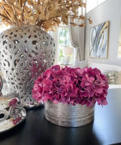 Inspire Me! Home Decor Silver Beaded Ginger Jar (2 Sizes)