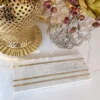 Inspire Me! Home Decor Marble Rectangle Tray With Gold Inlay
