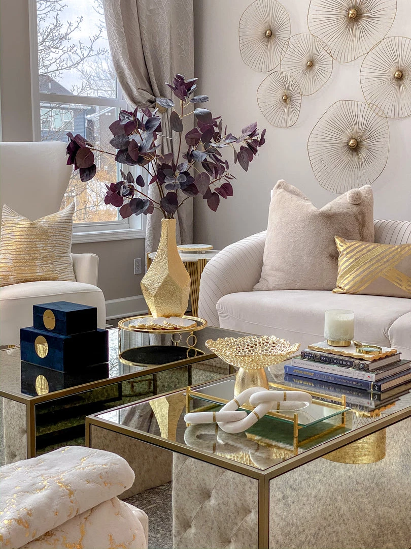 Inspire Me! Home Decor Abstract Textured Metal Vase