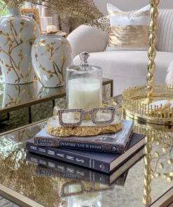 Inspire Me! Home Decor Jeweled Decorative Eyeglass (2 Colors)