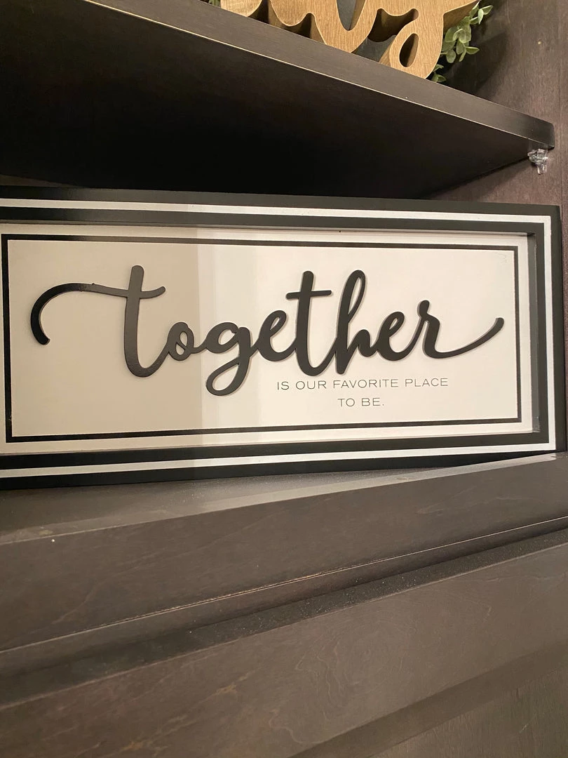 Inspire Me! Home Decor Black And White Wooden Home Signs (2 Styles) WALL ART & MIRRORS