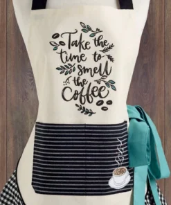 Inspire Me! Home Decor KITCHEN Coffee Time Apron