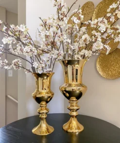 Inspire Me! Home Decor Detailed Stem Vase (2 Colors & 2 Sizes)