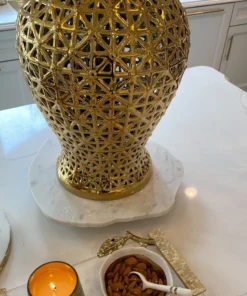 Inspire Me! Home Decor KITCHEN Organic Shape Marble Lazy Susan