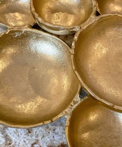 Inspire Me! Home Decor Gold 9 Cluster Bowl