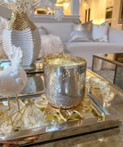 Inspire Me! Home Decor Large Radiant Glass Candle