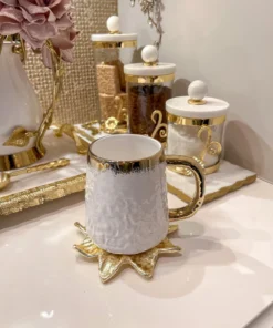 Inspire Me! Home Decor Gold Sunflower Coaster