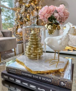 Inspire Me! Home Decor Gold Christmas Tree Candle (2 Sizes)