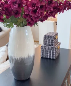 Inspire Me! Home Decor Black And White Decorative Boxes (Set Of 2)