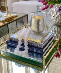 Inspire Me! Home Decor Soft Pink Glass Beads