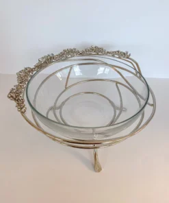 Inspire Me! Home Decor Jeweled Edge Bowl With Glass Insert (2 Colors)