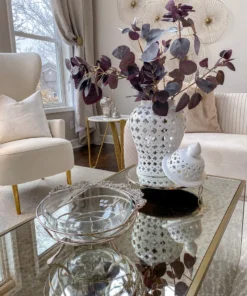 Inspire Me! Home Decor Jeweled Edge Bowl With Glass Insert (2 Colors)