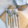 Inspire Me! Home Decor KITCHEN Two-Tone Flatware Set