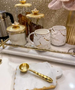 Inspire Me! Home Decor Gold Hammered Handle Spoons (Set Of 4)