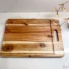Inspire Me! Home Decor KITCHEN Large Wood Cutting Board With Handle And Groove
