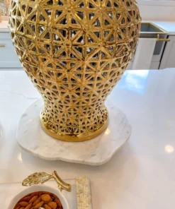 Inspire Me! Home Decor KITCHEN Organic Shape Marble Lazy Susan