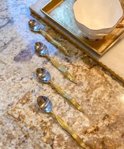 Inspire Me! Home Decor KITCHEN Willow Leaf Spoon Set Of 4