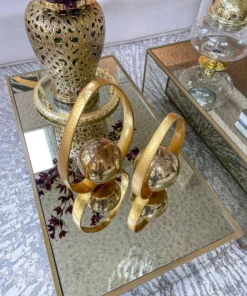 Inspire Me! Home Decor Gold Teardrop Candle Holders (2 Sizes)