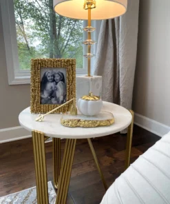 Inspire Me! Home Decor White Pumpkin Candle With Gold Top (2 Sizes)