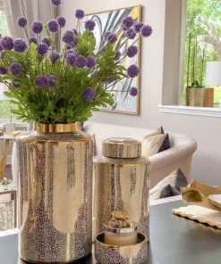 Inspire Me! Home Decor Allium Bundle W/ Foliage (2 Colors)