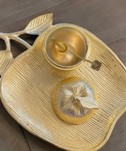 Inspire Me! Home Decor Apple Dish W/ Honey Jar