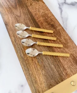 Inspire Me! Home Decor Gold Herringbone Tea Spoon