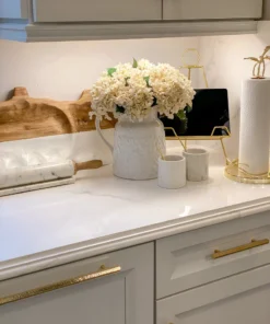 Inspire Me! Home Decor White Floral Detailed Pitcher