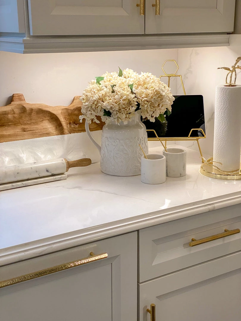 Inspire Me! Home Decor White Floral Detailed Pitcher