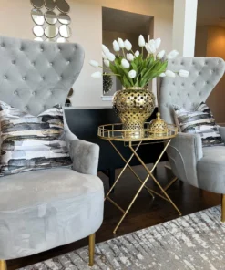 Cloud9d PILLOWS, RUGS, & THROWS Elise Black Gold Pillow - 20