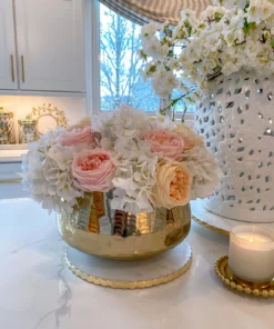 Inspire Me! Home Decor Real Touch Austin Rose (4 Colors) Floral Stems