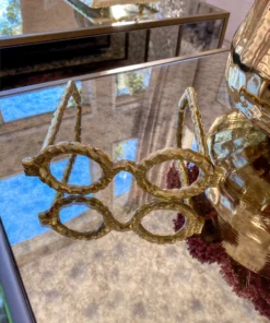 Inspire Me! Home Decor Gold Circular Decorative Glasses