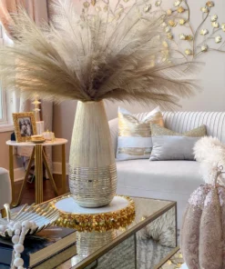 Inspire Me! Home Decor Champagne Two-Textured Vase