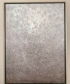 Inspire Me! Home Decor Silver Shimmer Wall Art