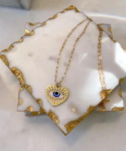 Inspire Me! Home Decor Evil Eye Necklace