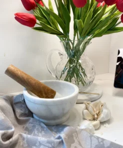 Inspire Me! Home Decor Marble Mortar And Pestle With Wooden Handle (3 Styles) KITCHEN