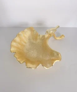 Inspire Me! Home Decor Large Gold Leaf Bowl W/ Bird