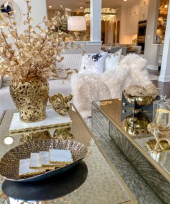 Inspire Me! Home Decor Gold Glam Beaded Spider Pillow