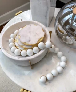 Inspire Me! Home Decor White Beads