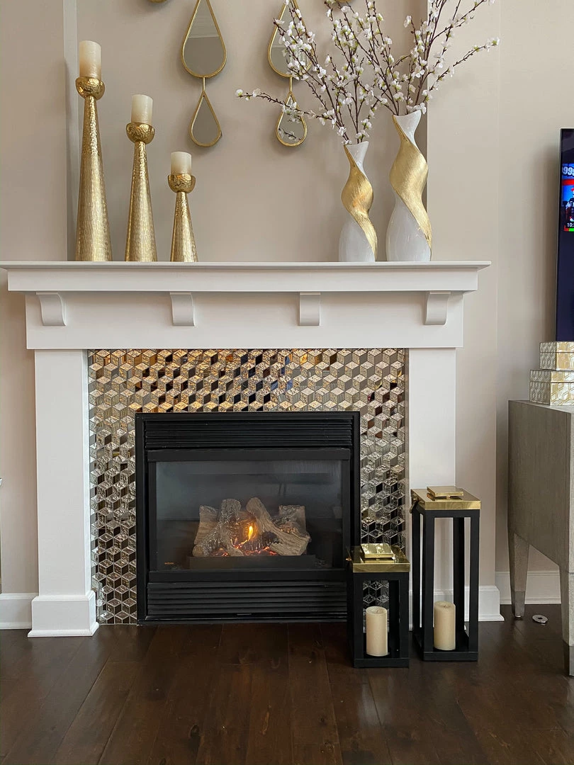 Inspire Me! Home Decor Black And Gold Lantern Display (2 Sizes)