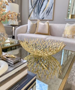 Inspire Me! Home Decor Gold Metal Branch Bowls (2 Sizes)