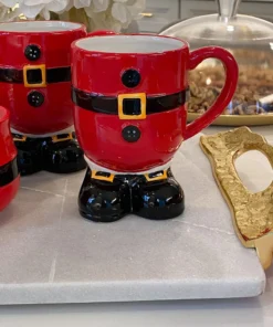 Inspire Me! Home Decor Serveware Santa Belt Footed Mug