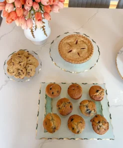 Inspire Me! Home Decor Glass Tray With Hammered Gold Edge