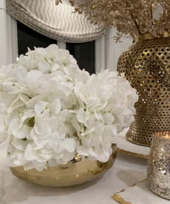Inspire Me! Home Decor Snowy White Hydrangea Stem